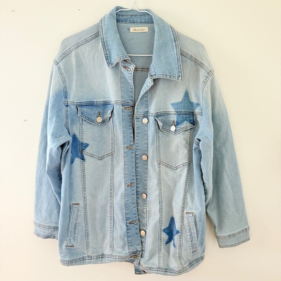 Altar'd State Jackets & Blazers - Altar’d State DenimLigh Wash Star Jean Jacket
